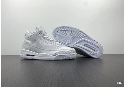PS 429487-111 AIR WHITE' 3 RETRO 'TRIPLE JORDAN 0818